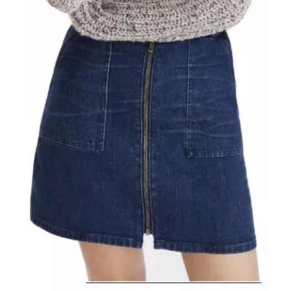 Madewell | Denim Front Zip Skirt | 30